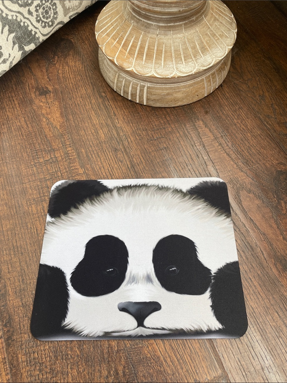 Panda Print Mouse Pad